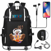 One Piece Travel Backpack One Piece SchoolBag with USB Charging Port